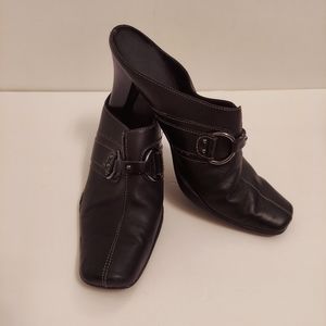 Target black leather shoes.